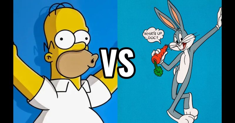 Bugs Bunny vs. Homer Simpson (The Simpsons)