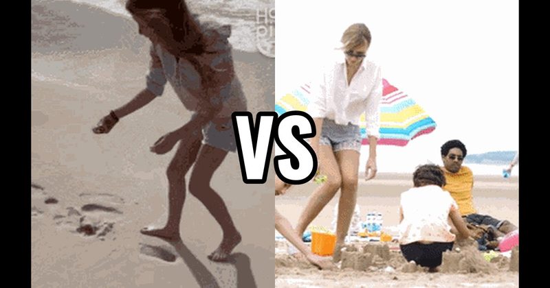 Build a Sandcastle vs. Hunt for Seashells