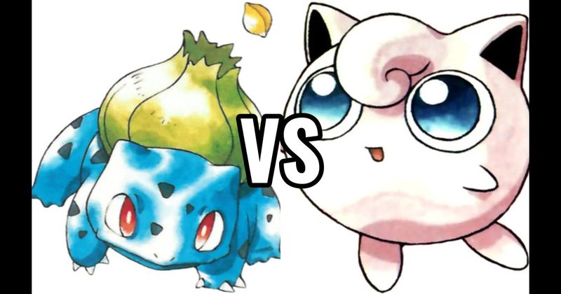 Bulbasaur vs. Jigglypuff