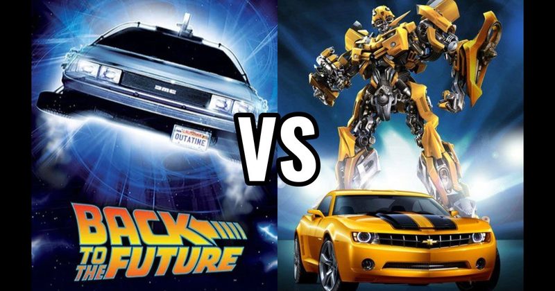 Bumblebee (Transformers) vs. DeLorean Time Machine (Back to the Future)