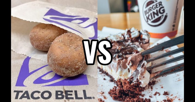 Burger King Hershey’s Sundae Pie vs. Taco Bell Cinnabon Delights