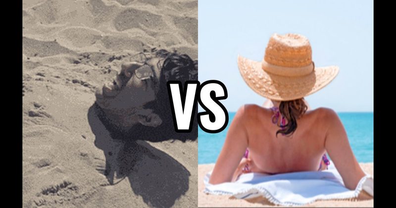 Bury Someone in Sand vs. Relax in the Sun