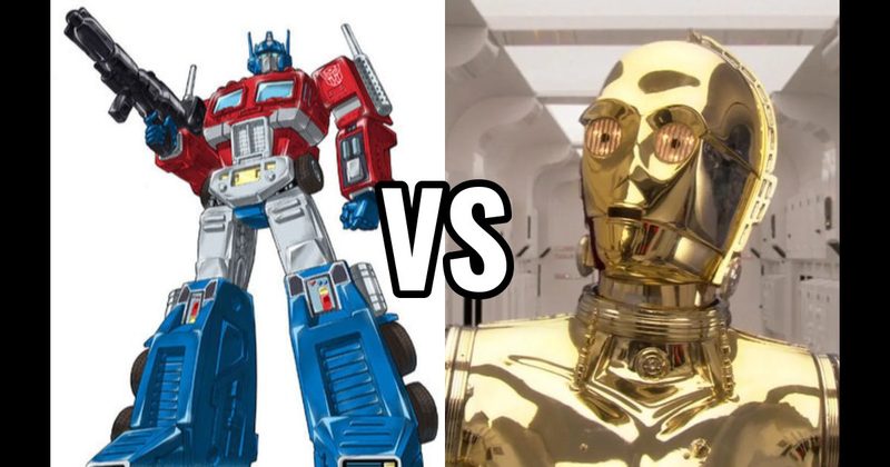 C-3PO (Star Wars) vs. Optimus Prime (Transformers)