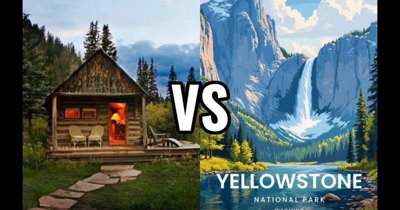 Cabin in the Mountains vs. National Park Adventure
