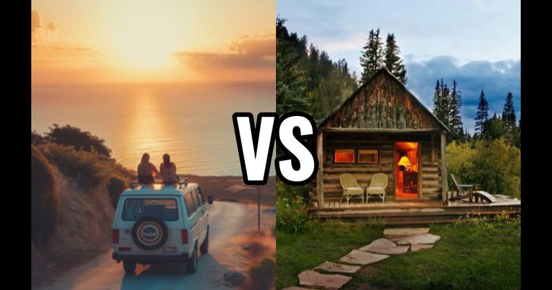 Cabin in the Mountains vs. Road Trip
