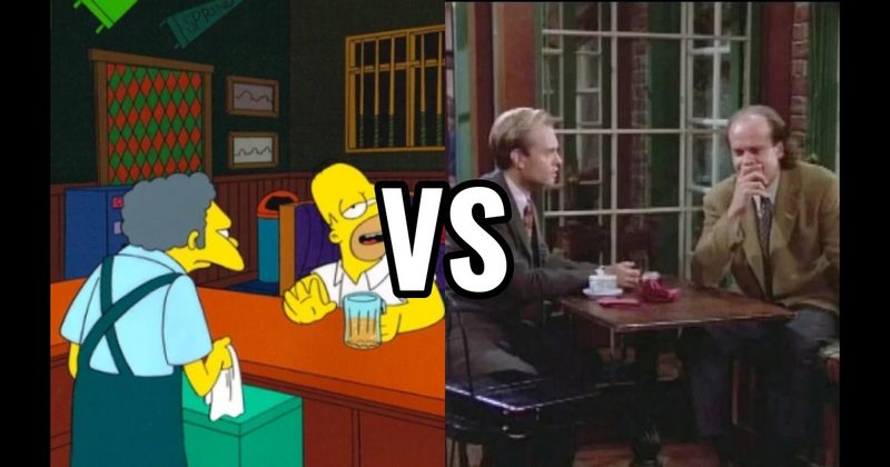 CAFÉ NERVOSA (Frasier) vs. Moe’s Tavern (The Simpsons)