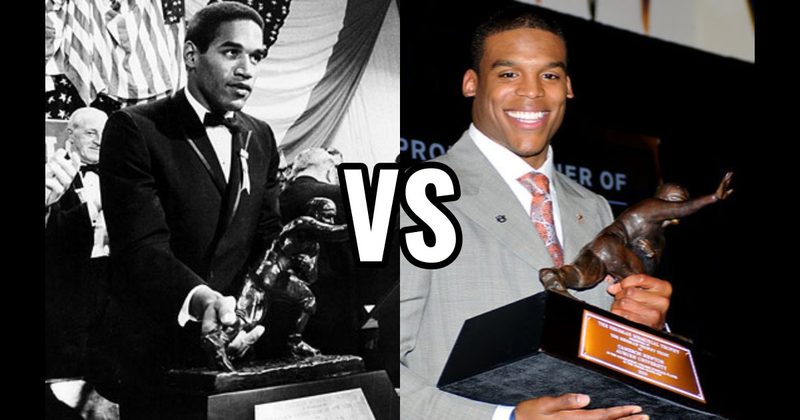 Cam Newton vs. O.J. Simpson