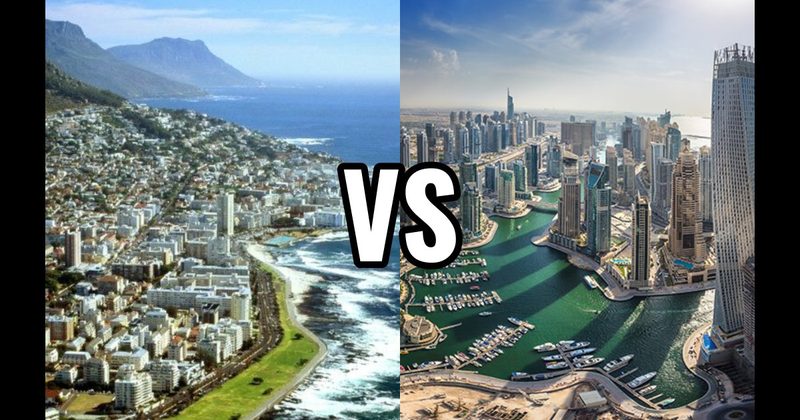 Cape Town, South Africa vs. Dubai, UAE