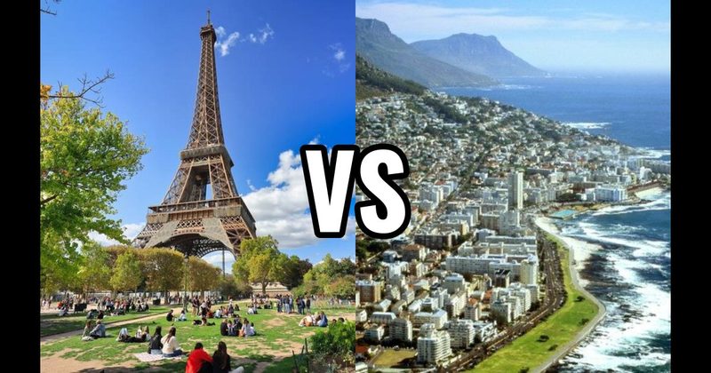 Cape Town, South Africa vs. Paris, France