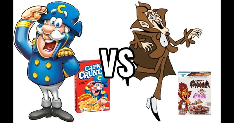 Cap'n Crunch Mascot vs. Count Chocula