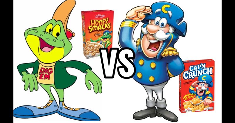 Cap'n Crunch Mascot vs. Dig’em Frog 