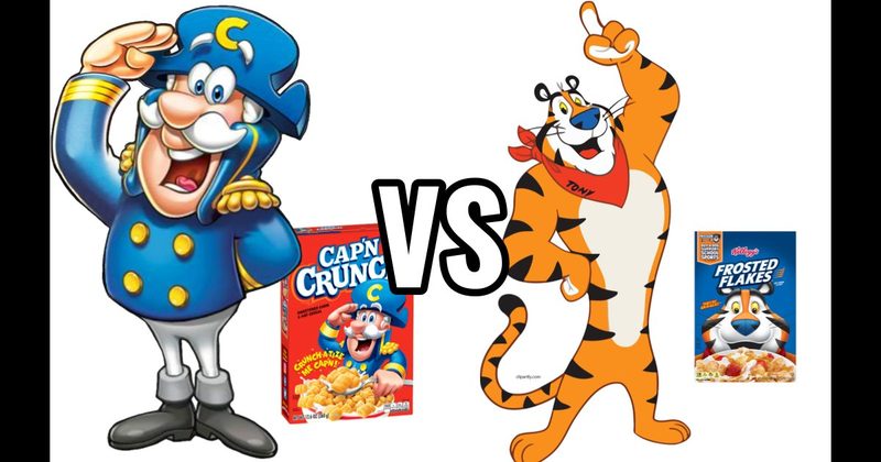 Cap'n Crunch Mascot vs. Tony the Tiger