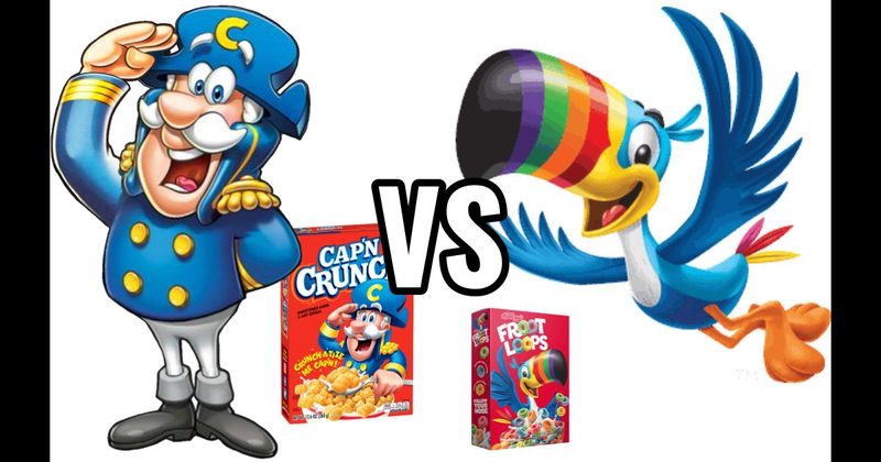 Cap'n Crunch Mascot vs. Toucan Sam