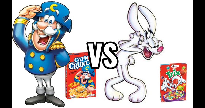 Cap'n Crunch Mascot vs. Trix Rabbit