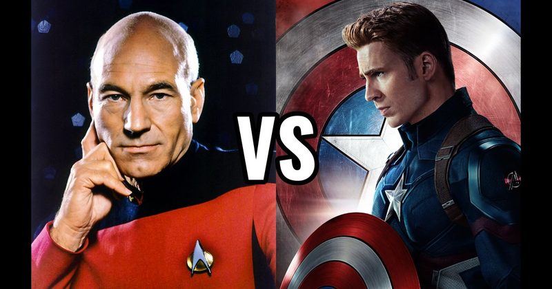 Captain America (Steve Rogers) vs. Captain Jean-Luc Picard