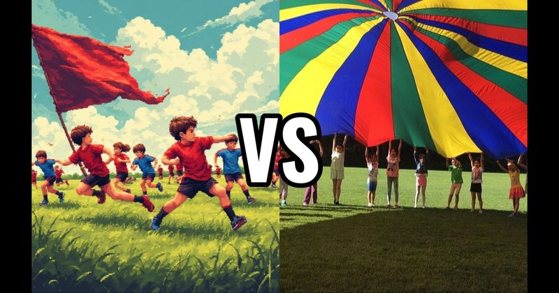 Capture the Flag vs. Multi-Colored Parachute