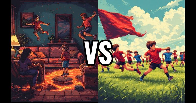 Capture the Flag vs. The Floor is Lava