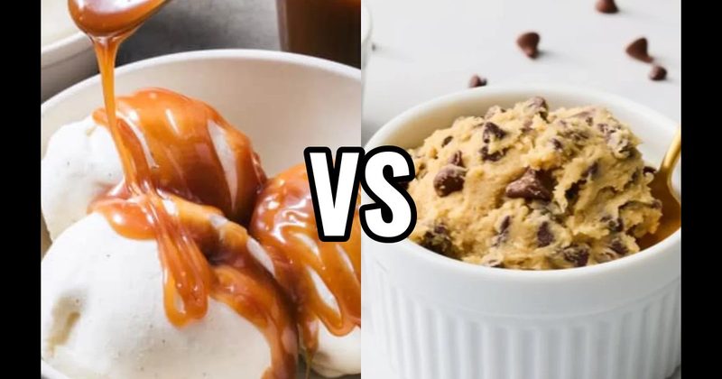 Caramel Sauce vs. Cookie Dough