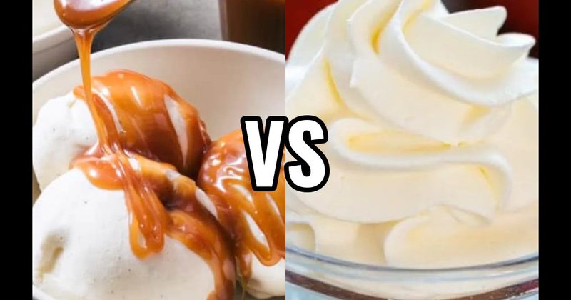 Caramel Sauce vs. Whipped Cream