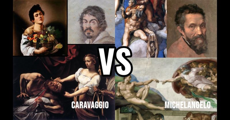 Caravaggio vs. Michelangelo
