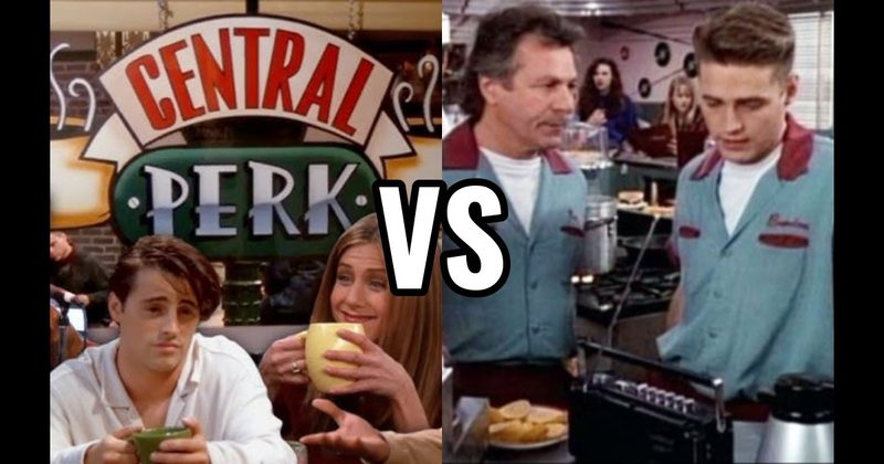 Central Perk vs. The Peach Pit (Beverly Hills 90210)