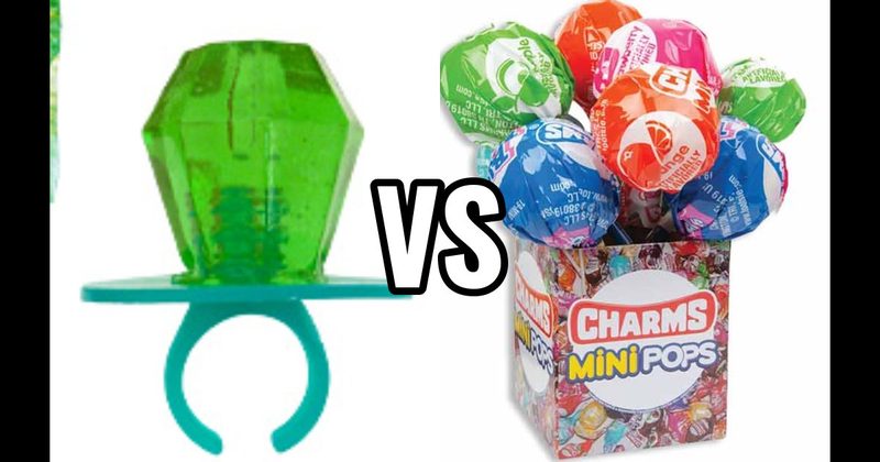 Charms Mini Pops vs. Ring Pop
