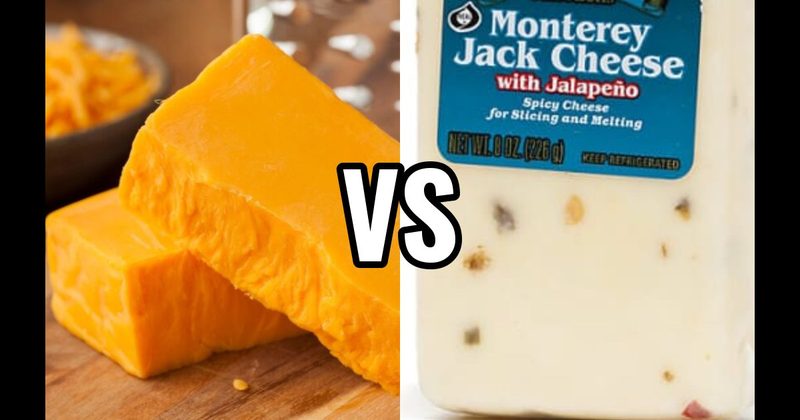 Cheddar Cheese vs. Monterey Jack Cheese