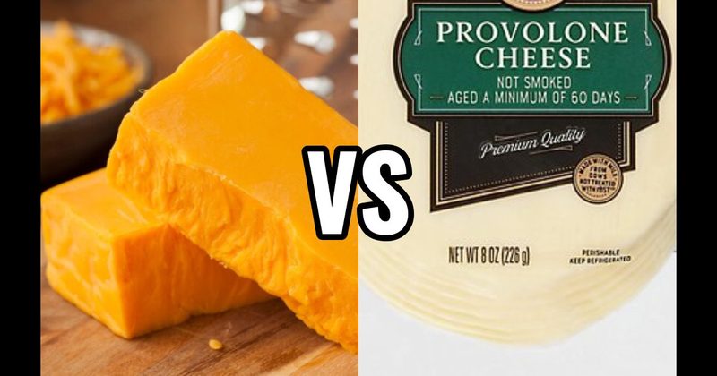 Cheddar Cheese vs. Provolone Cheese
