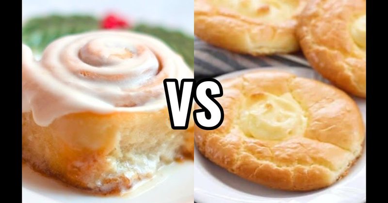 Cheese Danish vs. Cinnamon Roll