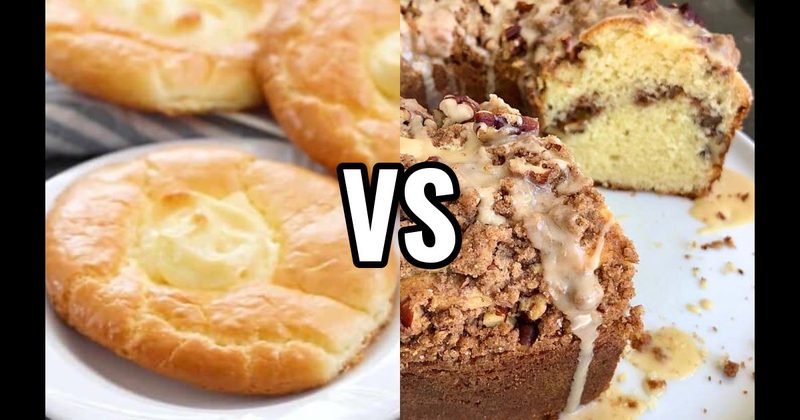 Cheese Danish vs. Coffee Cake
