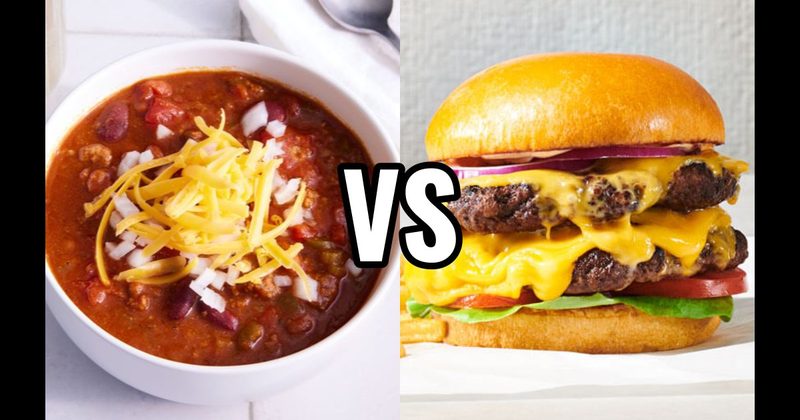 Cheeseburger vs. Chili