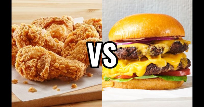 Cheeseburger vs. Fried Chicken
