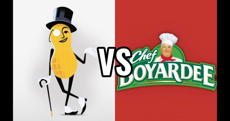 Chef Boyardee vs. Mr. Peanut
