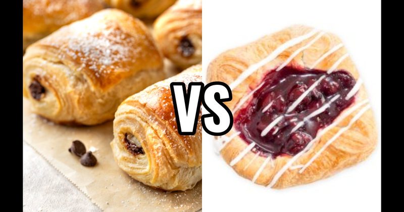 Cherry Danish vs. Chocolate Croissant