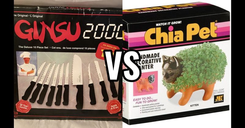 Chia Pet vs. Ginsu Knives