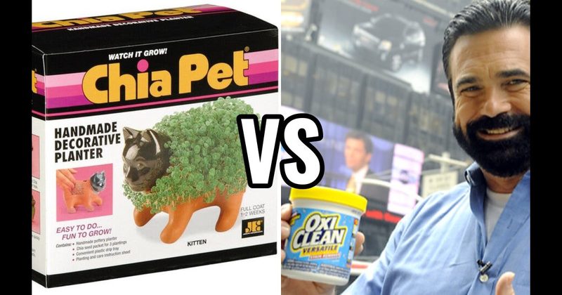Chia Pet vs. OxiClean