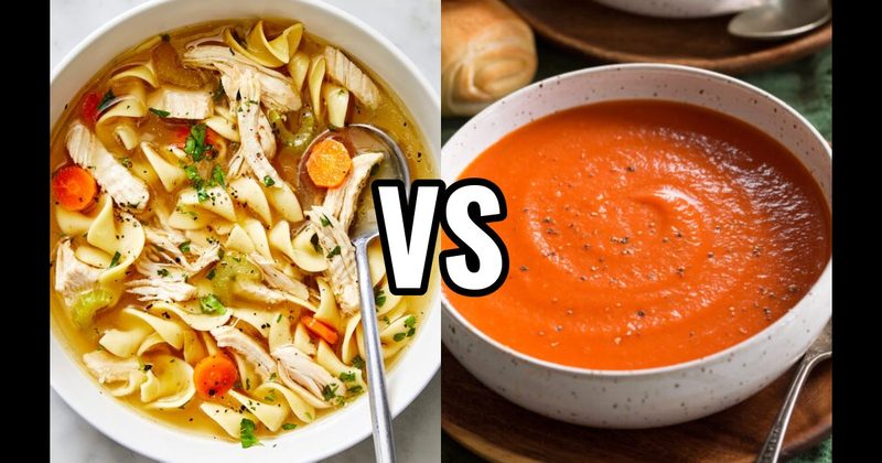 Chicken Noodle vs. Tomato Soup