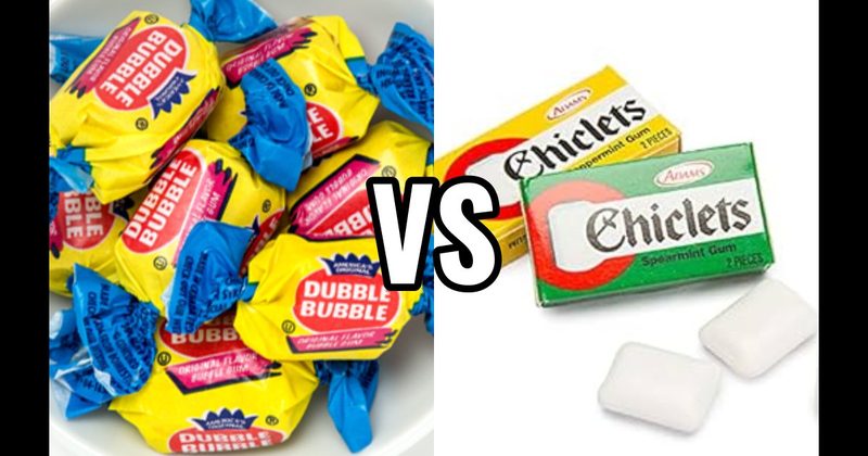 Chiclets vs. Double Bubble
