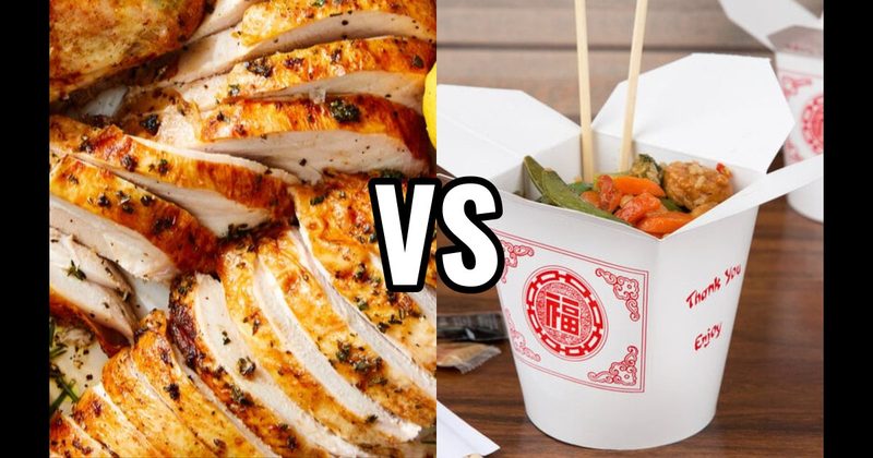 Chinese Food vs. Thanksgiving Turkey 