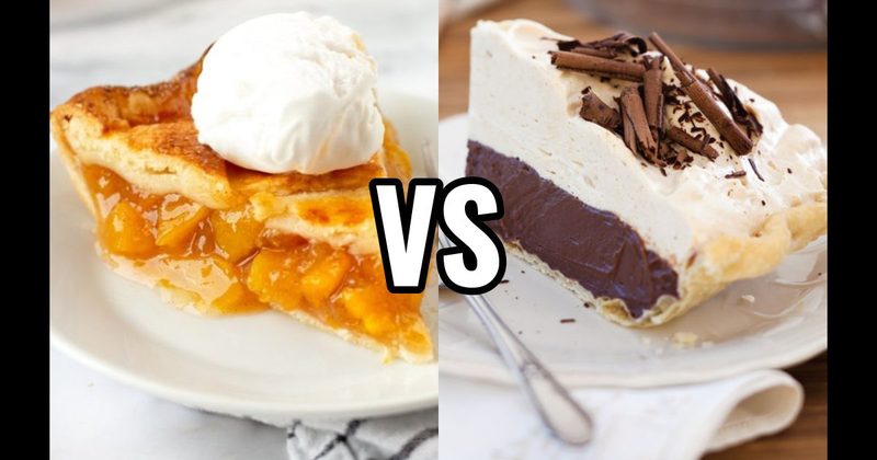 Chocolate Cream Pie vs. Peach Pie