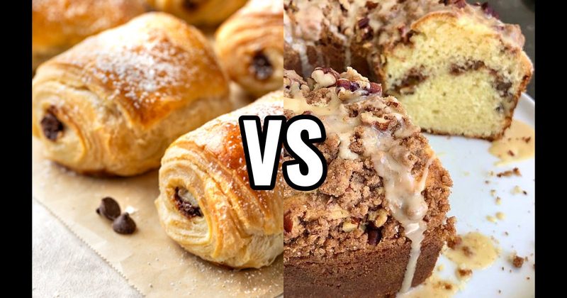 Chocolate Croissant vs. Coffee Cake