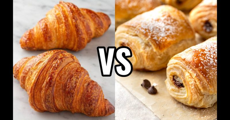 Chocolate Croissant vs. Croissant