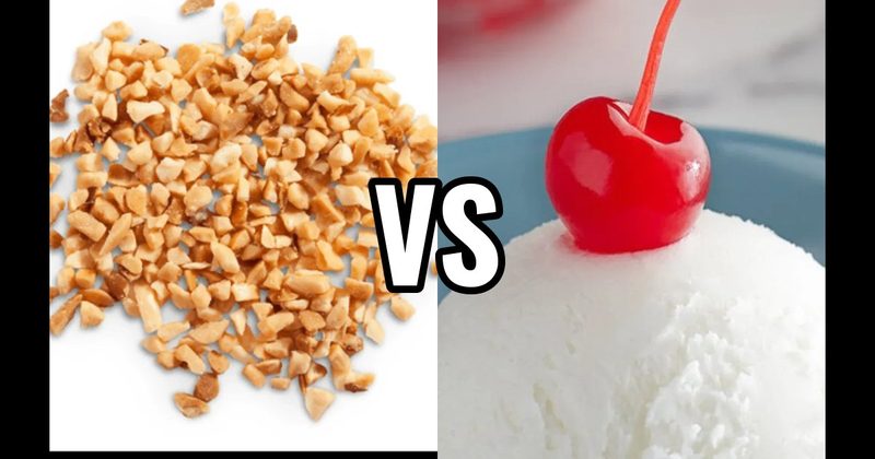 Chopped Peanuts vs. Maraschino Cherries