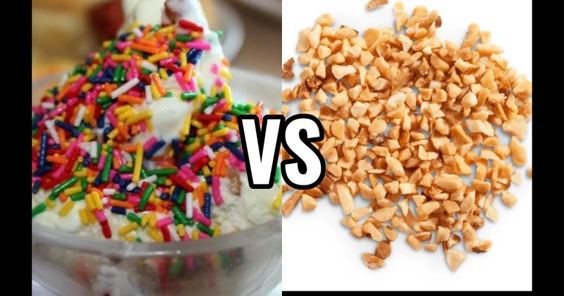 Chopped Peanuts vs. Sprinkles