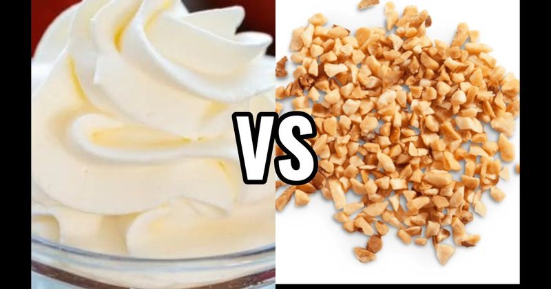 Chopped Peanuts vs. Whipped Cream