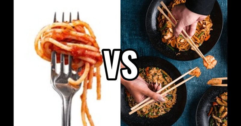 Chopsticks vs. Fork