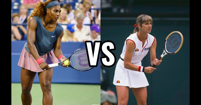 Chris Evert vs. Serena Williams
