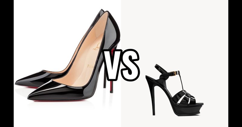 So Kate (Christian Louboutin) vs. Tribute Sandal (YSL)