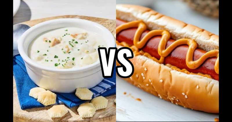 Clam Chowder vs. Hot Dogs