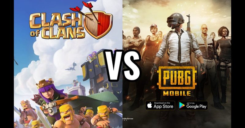 Clash of Clans vs. PUBG Mobile